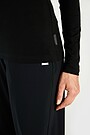 Light merino wool roll neck top 3 | BLACK | Audimas