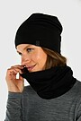 Merino wool neck cuff 4 | BLACK | Audimas