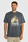 Short sleeves cotton T-shirt Control the Court! 3 | GREY | Audimas