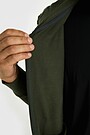 Cotton French terry full-zip hoodie 4 | GREEN | Audimas