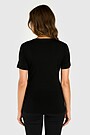 Merino wool short sleeve top 2 | BLACK | Audimas