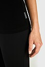 Merino wool short sleeve top 3 | BLACK | Audimas