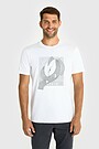 Short sleeves cotton T-shirt the mystery of the deep 1 | WHITE | Audimas