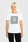 Short sleeves cotton T-shirt the eyes of the forest 1 | WHITE | Audimas