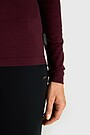 Merino wool long sleeve round neck top 3 | PURPLE | Audimas