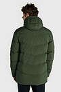 Down jacket with hood 2 | GREEN | Audimas