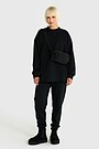 Cotton fleece sweatpants 1 | BLACK | Audimas
