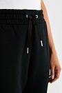 Cotton fleece sweatpants 3 | BLACK | Audimas