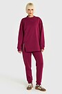 Cotton fleece sweatshirt 5 | PINK | Audimas