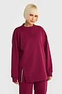 Cotton fleece sweatshirt 1 | PINK | Audimas