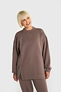 Cotton fleece sweatshirt 1 | Hazel | Audimas