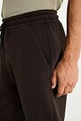 Cotton fleece sweatpants 4 | BROWN | Audimas