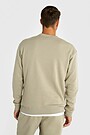 Cotton fleece crewneck sweatshirt 2 | Cream | Audimas