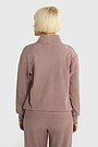 Velour full-zip sweatshirt 2 | Hazel | Audimas