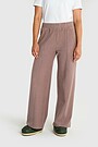 Velour wide sweatpants 2 | Hazel | Audimas