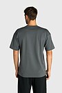 Oversized short sleeve T-shirt 4 | GREY | Audimas