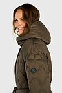Down coat with cocooning hood 4 | BROWN | Audimas