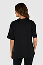 Peach touch synthetic T-shirt 2 | BLACK | Audimas