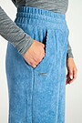 Wide corduroy velour sweatpants 3 | BLUE | Audimas