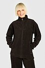 Full-zip corduroy velour sweatshirt 1 | BROWN | Audimas