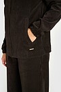 Full-zip corduroy velour sweatshirt 3 | BROWN | Audimas