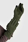 Polartec 100 Series fleece gloves 4 | GREEN | Audimas