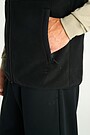 Full-zip fleece vest 3 | BLACK | Audimas