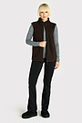 Full-zip fleece vest 4 | BROWN | Audimas