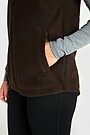 Full-zip fleece vest 3 | BROWN | Audimas