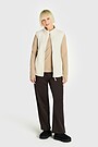 Full-zip fleece vest 5 | Cream | Audimas