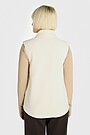 Full-zip fleece vest 2 | Cream | Audimas