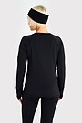 Brushed inside synthetic T-shirts 2 | BLACK | Audimas