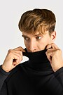 Stretchy, breathable double-sided muff 2 | BLACK | Audimas
