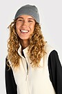 Knitted merino wool hat 2 | GREY | Audimas