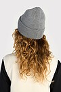Knitted merino wool hat 4 | GREY | Audimas
