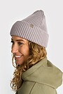 Knitted beanie with with Lenzing EcoVero viscose 4 | Cream | Audimas