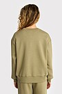Oversized cotton fleece sweatshirt 2 | GREEN | Audimas