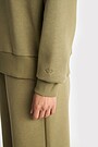 Oversized cotton fleece sweatshirt 3 | GREEN | Audimas