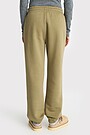 Oversized cotton fleece sweatpants 3 | GREEN | Audimas