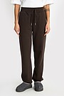 Oversized cotton fleece sweatpants 2 | BROWN | Audimas