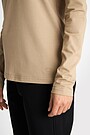Cotton T-shirt with long sleeves 3 | Cream | Audimas