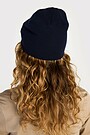 Knitted merino wool beanie 4 | BLUE | Audimas