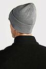 Knitted merino wool hat 3 | GREY | Audimas
