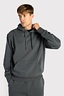 Oversized cotton fleece hoodie 1 | GREY | Audimas