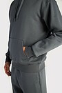 Oversized cotton fleece hoodie 3 | GREY | Audimas