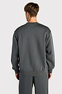 Oversized cotton fleece sweatshirt 2 | GREY | Audimas