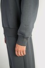 Oversized cotton fleece sweatshirt 3 | GREY | Audimas