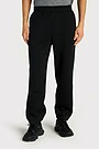 Oversized cotton fleece sweatpants 2 | BLACK | Audimas