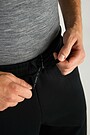 Oversized cotton fleece sweatpants 4 | BLACK | Audimas