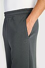 Wide cotton fleece sweatpants 3 | GREY | Audimas